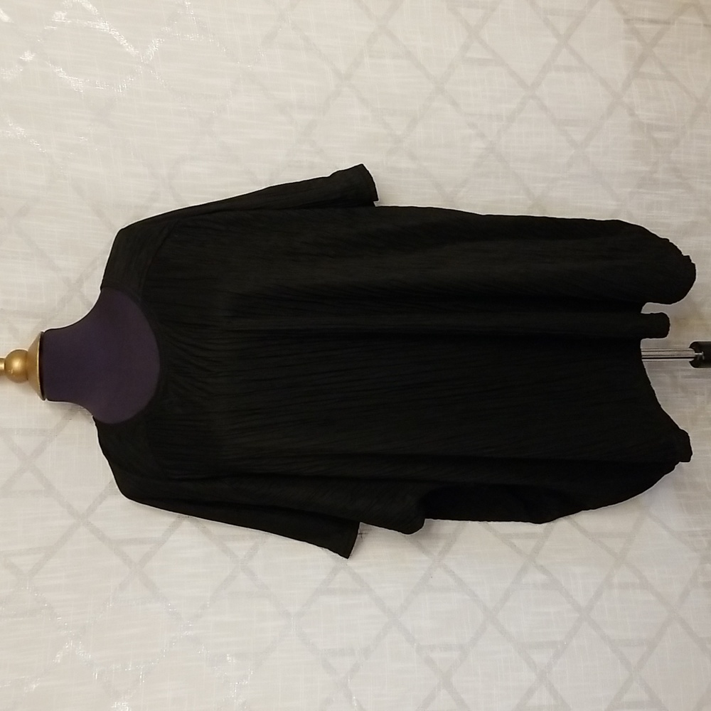 Cervelle Womens Vintage Oversized Black Blouse Top Size Large
